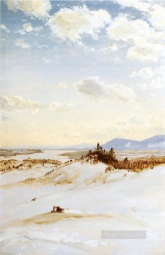 Winter Scene Olana scenery Hudson River Frederic Edwin Church Oil Paintings